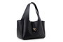Vince Camuto Bolso de Mano Black Elegante y Versátil para Mujer, Bolso Negro de Piel de Polivinilo con Amplio Espacio Interior y Múltiples Bolsillos